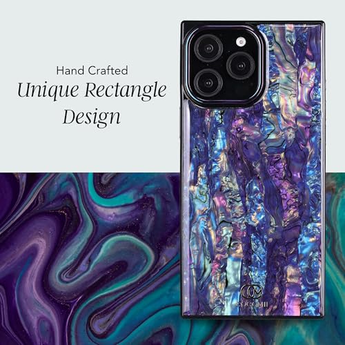 Image of COCOMII Rectangle for iPhone 14 /13 Case, Milky Way Abalone Shell