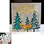 Elk and Forest 7.1 x 6.3 in