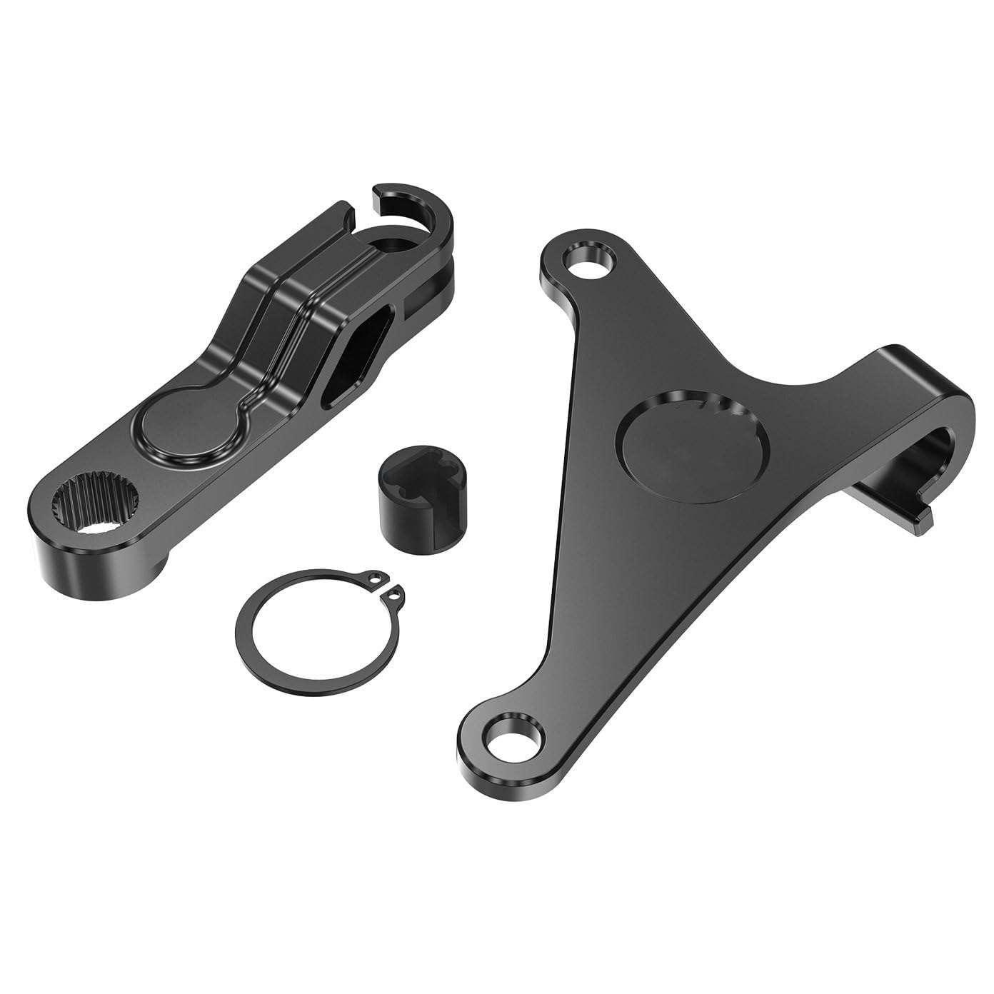 Zestaw linki sprzęgła motocykl Pasuje do Yamaha FZ07 FZ 07 2015 2016 2017 XSR700 2018 2019 2020 2021 2022 2023 przedłużenie dźwigni sprzęgła motocykla(Black)