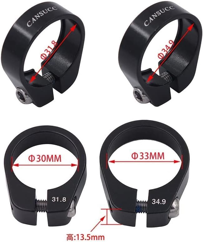 Bike Seatpost Clamp, Bike Seat Post Clamp 30MM 31.8MM 34.9MM Aluminium Alloy Bicycle Seatpost Clamp Super Light Mountain Road Bike Quick Release Seat Post Clamp Seat Clamp(30mm)