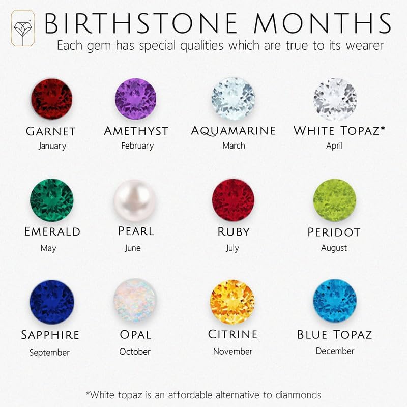 14k White or Yellow Gold Roped Halo Gemstone Round Stud Earrings for Women 6mm Birthstone with Push Backs by MAX + STONE - Image 6