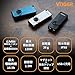 VTIGER K1 Keychain Flashlights, 800 Lumens Portable Flat Little Light,USB Rechargeable Mini Pocket EDC Flashlight with Clip,Compact LED Keyring Lights with Magnet for Everyday Carry,Camping,Emergency