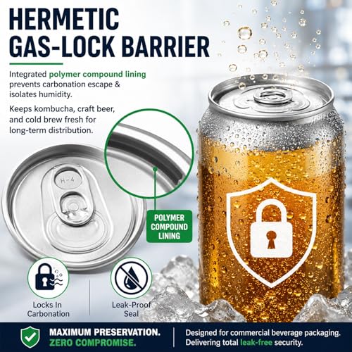 Tapas de aluminio de 55mm para crear latas de bebidas artesanales perfectas 4