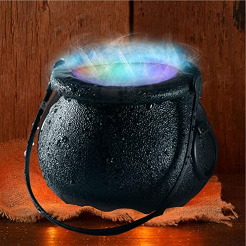 bruxa Halloween com fabricante névoa, bruxa Halloween com luz LED, decoração festa Halloween, fonte