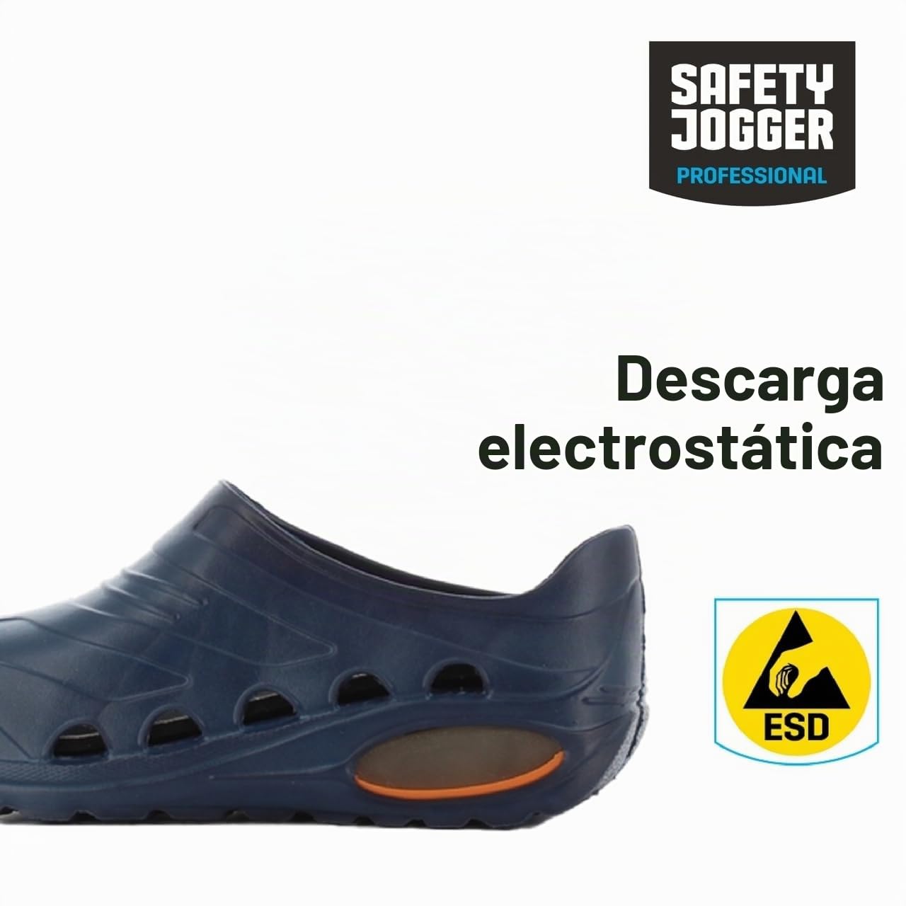 SAFETY JOGGER Los Zuecos Sanitarios Señoras y señores - OXYVA - Zuecos de Cuidado, Zapatos Profesionales Tipo Zueco EU 41/42, Azul