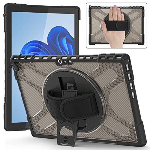 Coque Microsoft Surface Pro 7 antichoc avec poignée rotative pour travailler partout confortablement