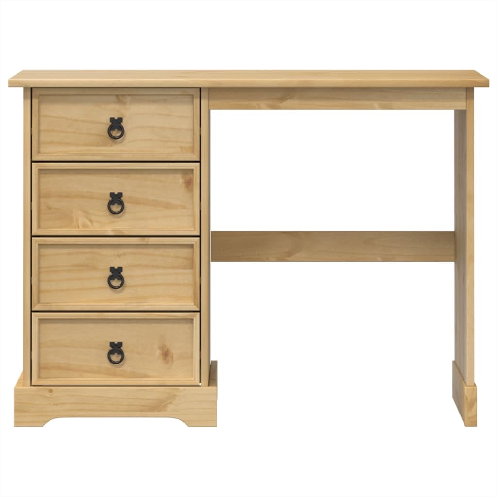 Desk Tavolo Gaming Scrivania Ufficio Tavolo Consolle Toeletta Corona 104x47x75 cm in Legno Massello di Pino per Studio Camera Da Letto Sala Studio Soggiorno