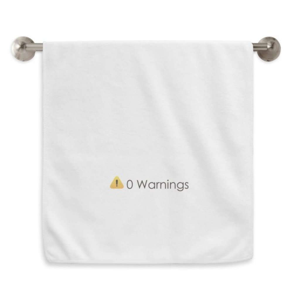 Idée cadeau geek serviette blanche 13x29 pouces imprimé programmeur sans avertissements
