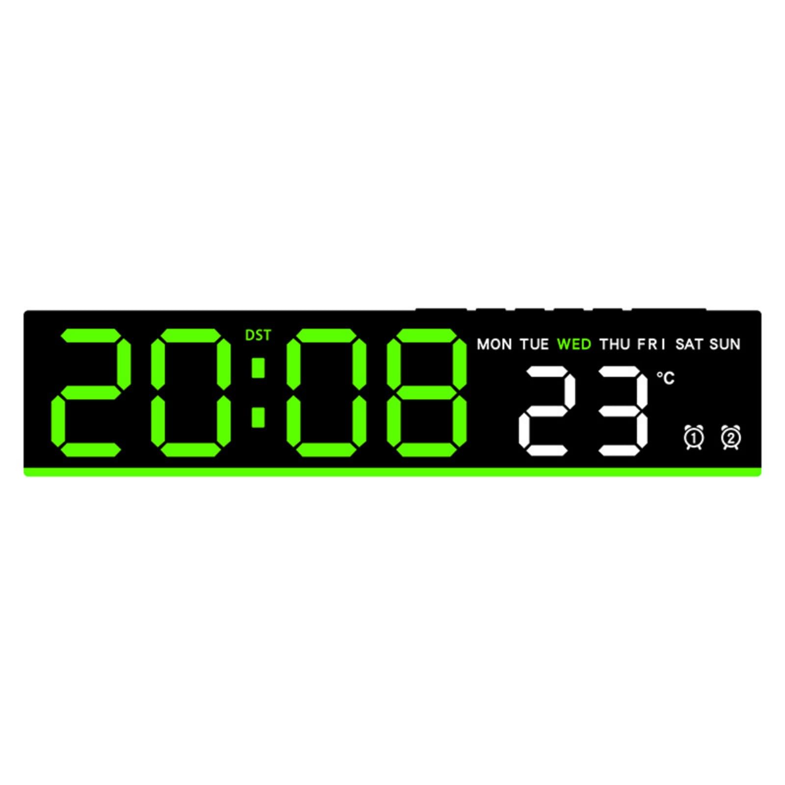 Lerpwige Multifunctional Electronic Clock Includes Alarm Timers and Temperature Display Intelligent Wake Technology Gentle Mornings Multifunctional Digital Clock