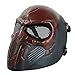 Coxeer Paintball Mask Skull Cosplay Breathable Airsoft Full Face Halloween Mask