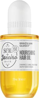 Sol de Janeiro Brazilian Glossy Nourishing Hair Oil - Fights Frizz, Adds Shine for Dry Damaged Hair