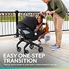 Evenflo Shyft DualRide Preemie and Infant Car Seat Stroller Combo 3-30lbs with Carryall Storage (Durham Green)