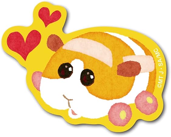 Amazon Pui Pui モルカー イラストステッカー ポテト ハート ミニ キャラクターステッカー アニメ モルモット 車 人気 話題 Mol001 Gs 公式グッズ シール ステッカー 文房具 オフィス用品