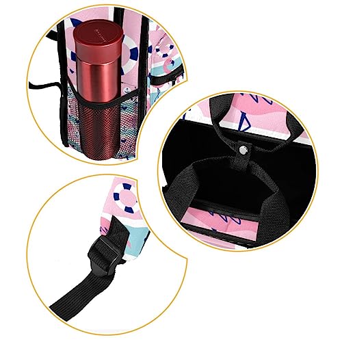 Cartable fille flamant rose et sac à dos garçon multicolore 35cm