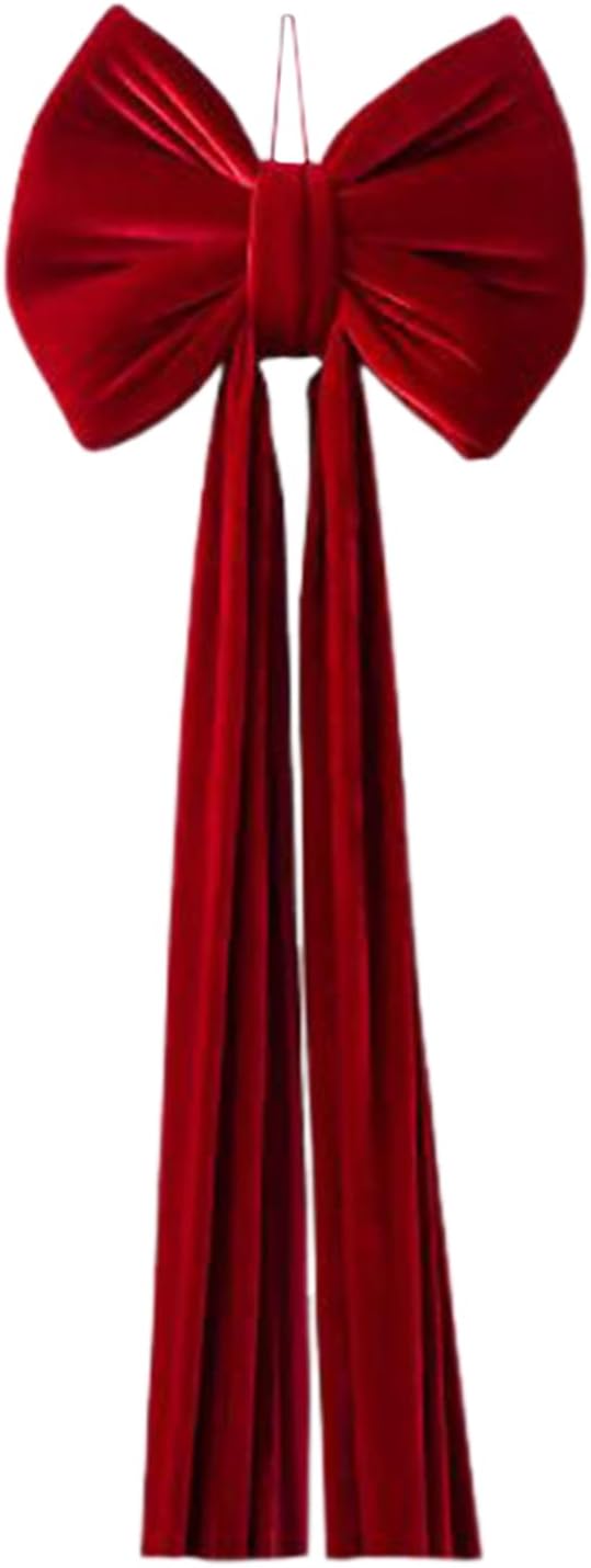 Tree Topper - Giant Reusable Holiday Ornament | Big Decorative Bow for Indoor Outdoor Fence, Front Staircase, Doorway, Home Décor, Winter Christmas Fall Valentine Celebration