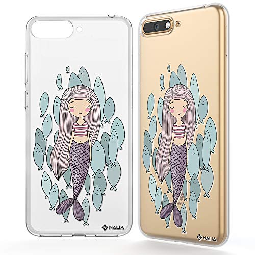 NALIA Funda Compatible con Huawei Y6 2018, Motivo Design Movil Protectora Ultra-Fina Carcasa...