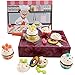 TOP BRIGHT Juego Educativo de Cupcakes – Comida Juguete de Madera para Niños de 3 a 6 años - Incluye Espátula, Galletas, Glaseados, Frutas y más - Desarrollo Cognitivo y Creatividad
