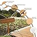 Spurgehom 7FT Wooden Garden Pathway Curved Outdoor Walkway Roll Out Cedar Wood Patio Flooring Path Decorative Lawn Patio Pavers Boardwalk Beach Wedding Party (Natural)