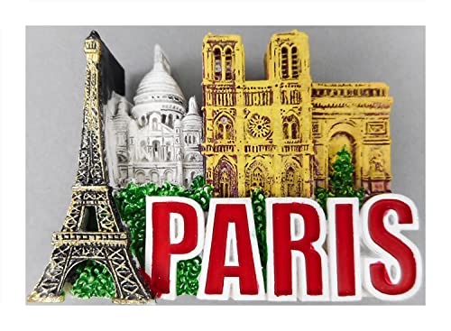 Magnet Souvenir Paris 6,5 x 5 x 2 cm Kühlschrankmagnet Stadt Figur Deko GCG 0010 Cover