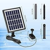 Solar Fountain Pump, Solar Powered Water Fountain Kit with 8 Nozzles, Garden Floating Water Feature Pond Pump for Bird Bath, Pool, Patio, Water Cycling, Fish Tank Aquarium Outdoor Decoration (3.5W) - Image 9
