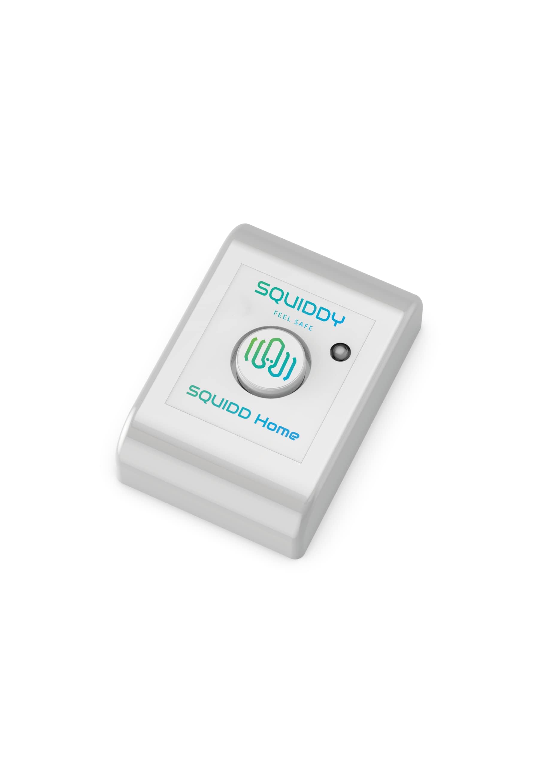 SQUIDD Home - Alarme détécteur de Choc, Vibration Ouverture, connectée, Autonome, communautaire et sans Fil - 2 Ans d'autonomie - sans SIM et abonnement Inclus -
