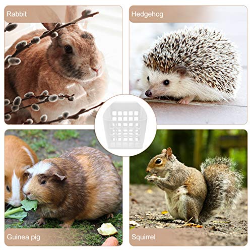 Balacoo Królik królik królik, siano, pig, chinchilla, pojemnik na karmienie, pojemnik na karmę, koszyk do Guinea, Pig, Chinchilla, małe zwierzęta, biały