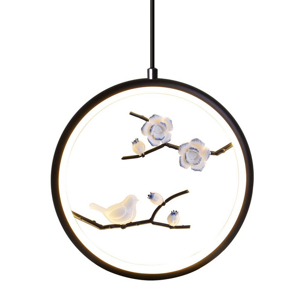 Plafonnier réglable oiseau pour ambiance chaleureuse de salon