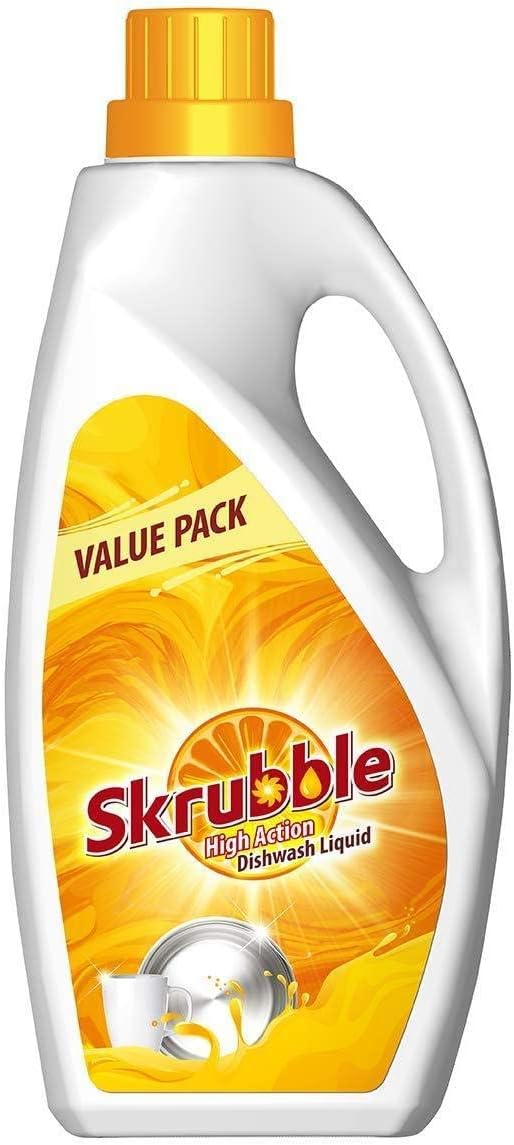 Skrubble High Action Dishwash Liquid -2 L Bottle