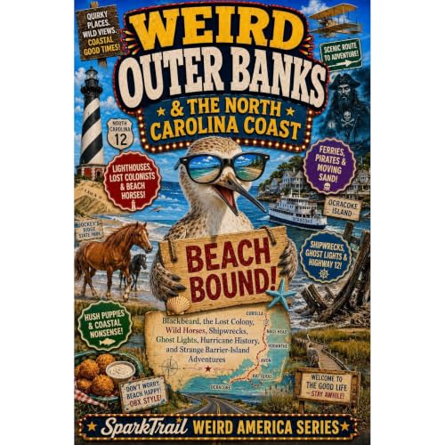 Weird Outer Banks and the North Carolina Coast Audiolibro Por SparkTrail Press, Guy Wann arte de portada