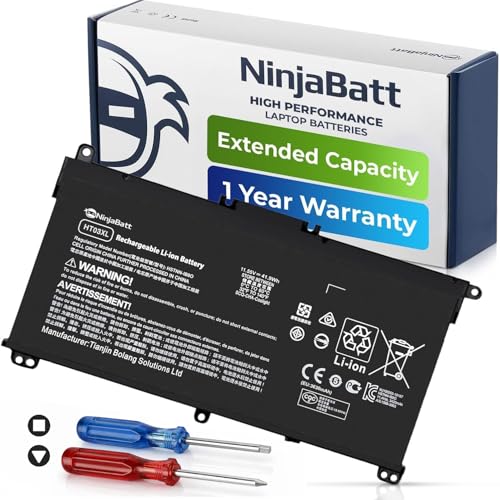 NinjaBatt HT03XL Laptop Battery for HP L11119-855 HW03XL Pavilion 15-DB Series14M-DH0003DX 14M-DH1003DX 15T-CS200 15-DY0013DX 15-DY1023DX 15-DY1751MS 15-CS3073CL