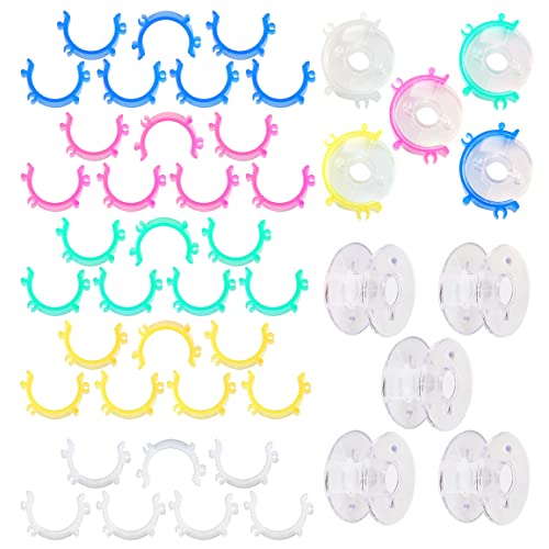 Unbraded NO 40Pcs 5 Colors Sewing Bobbin Small Clips Sewing Tool Clips cover