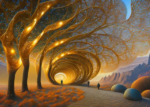 Ancient Alien Land poster toile 58x90 cm SERENDIPITP decoration murale salon