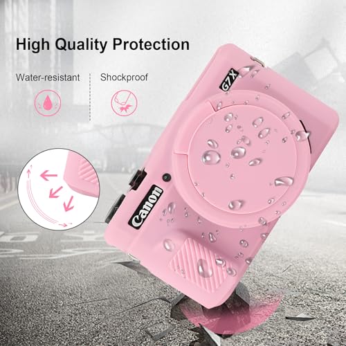 Funda protectora de silicona para Canon PowerShot G7X Mark II miniatura 7