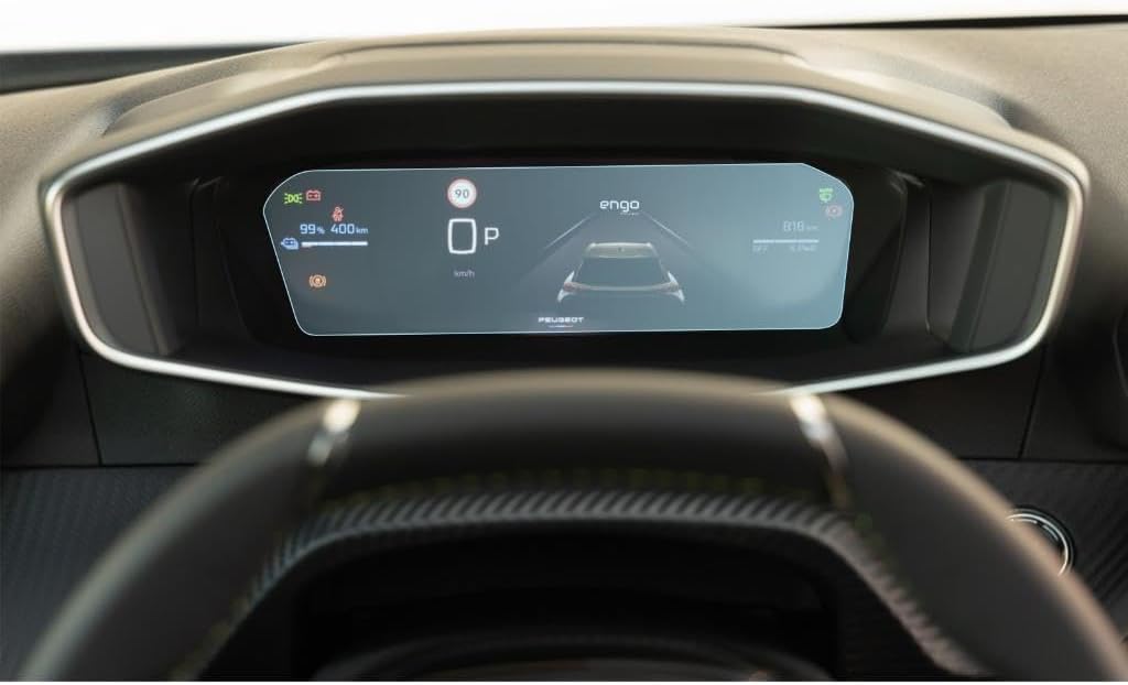 Engo Peugeot 2008 Gt Uyumlu 10 İnç 3D Gösterge Paneli Ekran Koruyucu Nano