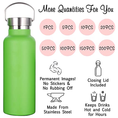 Frogaily Borraccia in acciaio inox, 750 ml, con