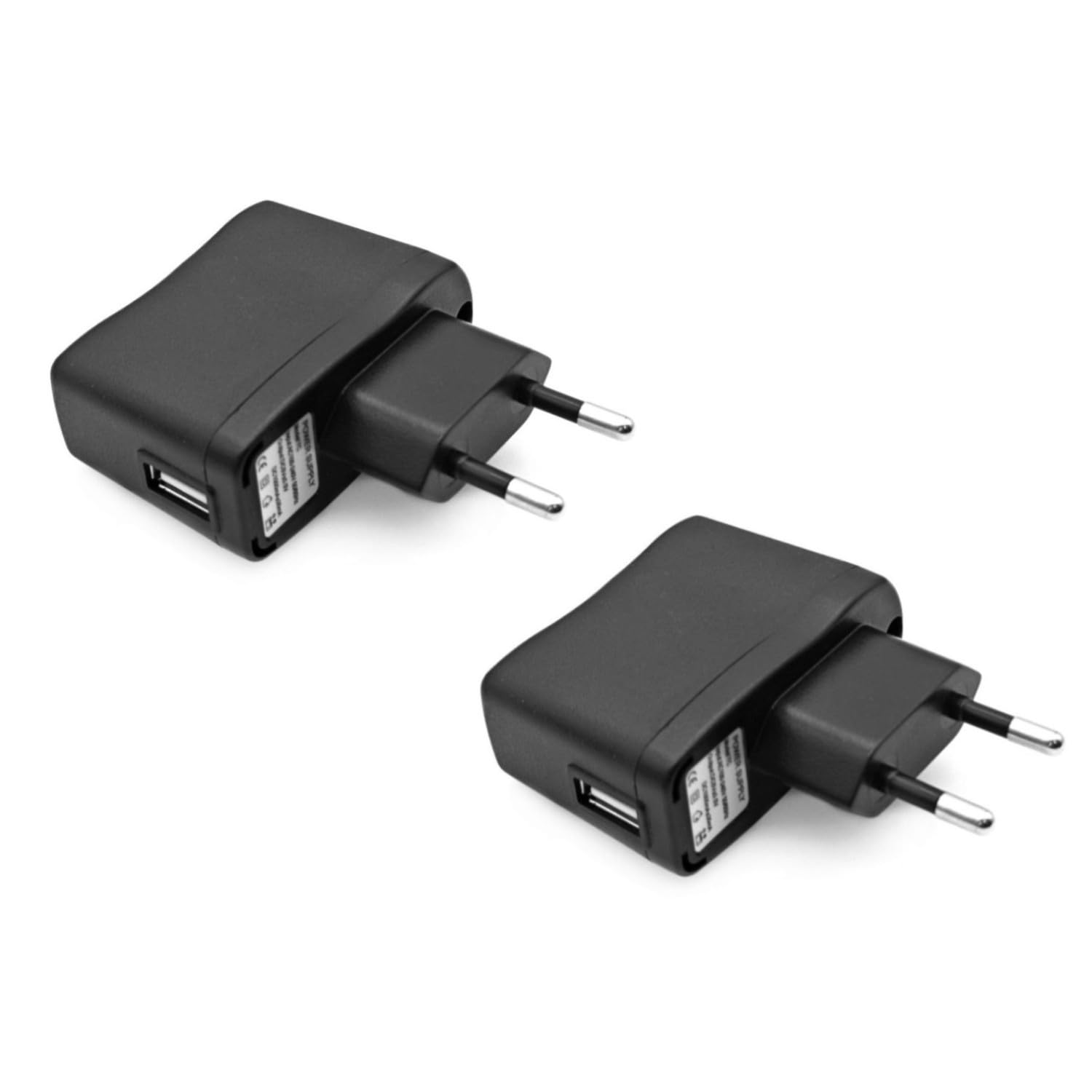 JZK 2PCS 5V 1A USB Power Adapter, USB Charger Socket Adapter for MP3/MP4 Player, Mobile Phone, Monitor, Table Lamp, Game Console (without Data Cable)