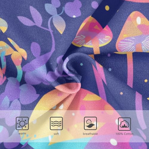 KLL Trippy Mushrooms Rainbow Boys Toddler Cotton Athletic Underwear Cute Children Undies3