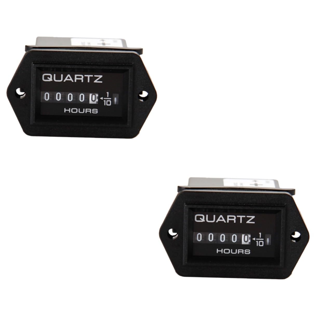 FAVOMOTO 2pcs Digital Tachometer Gauge for Gasoline/ Engines 12-40v Waterproof Large Lcd Display Spark Plugs Tach Hour Meter