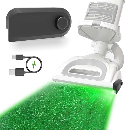 tewisefaok Rechargeable Upright Vacuum Cleaner Dust Display LED Light Attachment, Green Light Shark Bissell, Universal Upgrade Vacuum Accessories