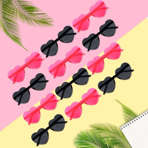 Image of Heart Sunglasses 12 /18 /24 Pcs Heart Shaped Glasses for Women Cute Funny Party Glasses Party Favors Accessories