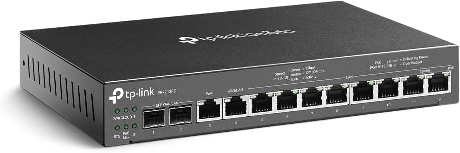 TP-Link ER7212PC, Omada 3-in-1 Gigabit VPN Router