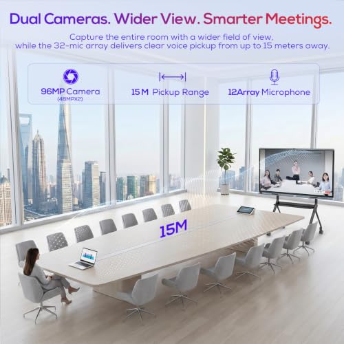 Image of JAV 86-Inch AI Smart Board, 4K Google EDLA Interactive Whiteboard 8+128GB