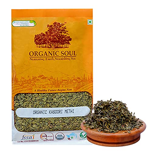 Organic Kasuri Methi Leaves 20gm | Fenugreek dry Leaves | Dried Fenugreek 100% Organic | NPOP Certified