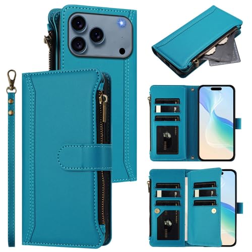Étui iPhone 17 Air bleu clair : protégez votre écran avec ce portefeuille