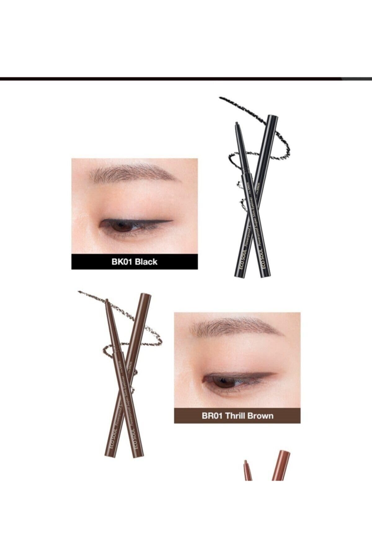 The Saem Eco Soul Powerproof Super Slim Eyeliner -Thrill Brown