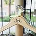Fornixe Personalized Name Wedding Hanger, Custom Name and Date Engraved Wooden Hanger, Personalized Bride Groom Hangers for Wedding Engagement-6