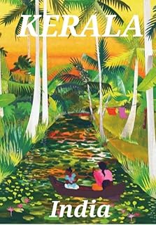 KERALA INDIA Fridge Magnet 2,5x3,5" Laminated plastic not 3D