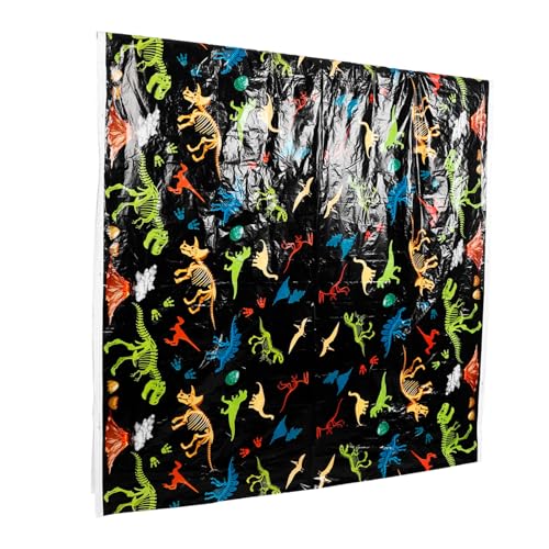 VICASKY Mantel Desechable Estampado de Dinosaurios Fondo de Pantalla de Fósiles para Fiesta de Cumpleaños Decoración Rectangular para Cena de Cumpleaños