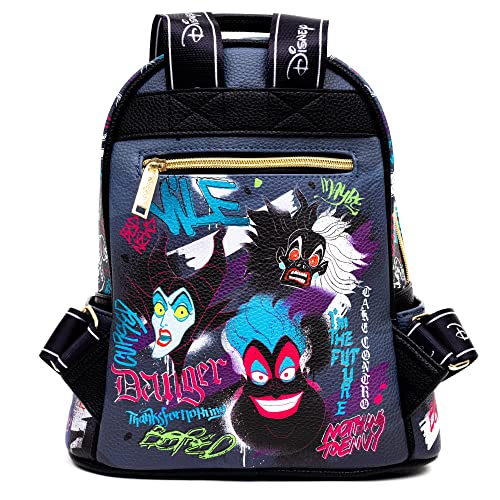 Wondapop Disney Villains 11" Vegan Leather Fashion Mini Backpack3