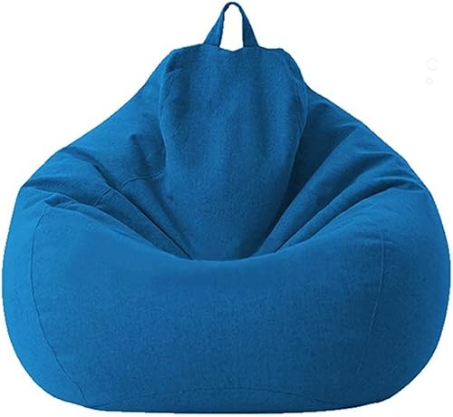 Miniatura 10 de Puf - Funda para sofá grande y perezoso, funda para sofá, sin relleno, puf, cama, futón, tatami, relajante, muebles de salón (color negro,